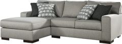 Benchcraft® Marsing Nuvella Slate 2-Piece Sectional with Chaise