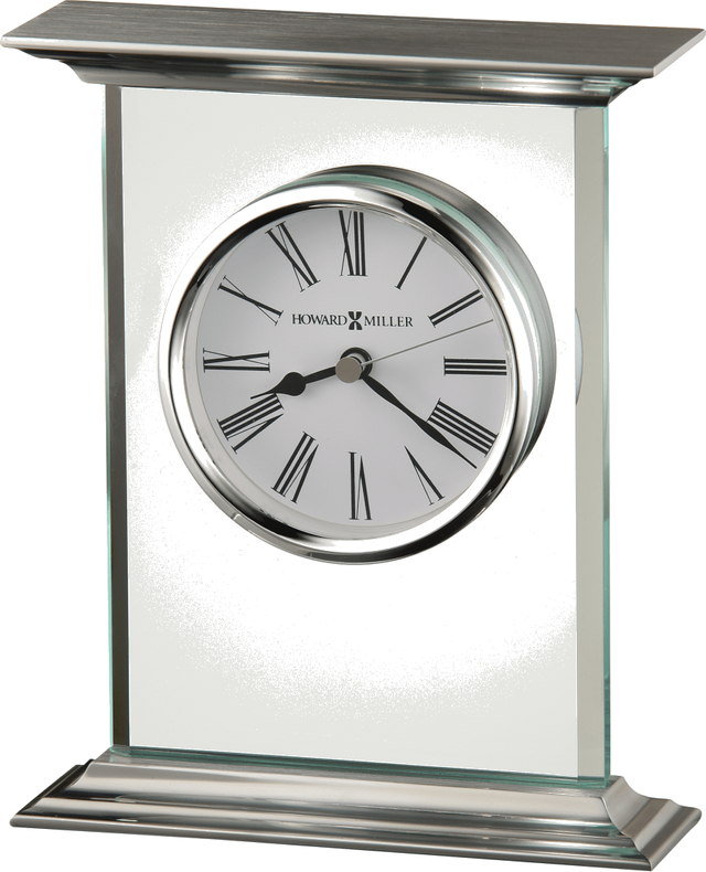 Howard Miller® Clifton Polished Chrome Tabletop Clock