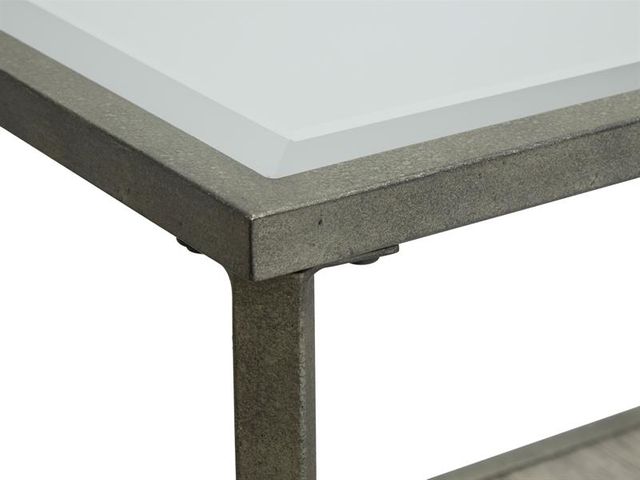 Magnussen® Home Bendishaw Coventry Grey and Zinc Rectangular Cocktail Table 4