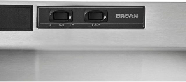 Broan® Buez3 Series 30" Stainless Steel Convertible Under Cabinet Range Hood 6