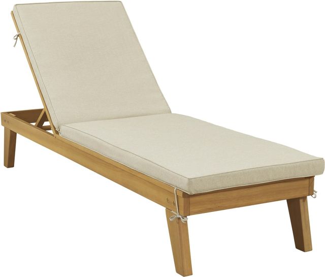 Signature Design by Ashley® Byron Bay Light Brown Outdoor Chaise Lounge Chair-0