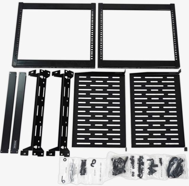 Sanus® Component Series Black 10U Stackable Skeleton Rack 7