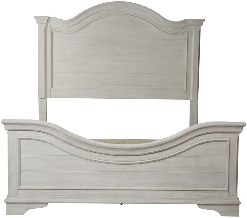 Liberty Furniture Bayside Antique White Queen Panel Bed