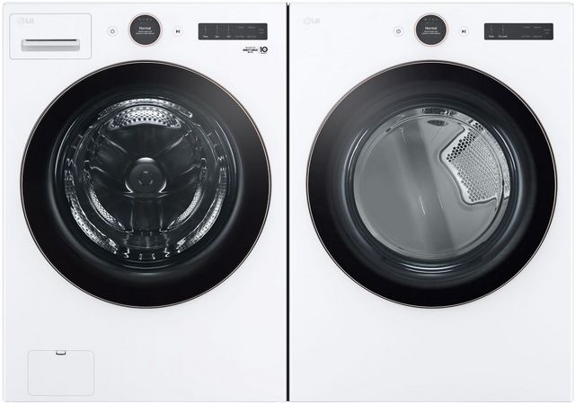 LG White Front Load Laundry Pair
