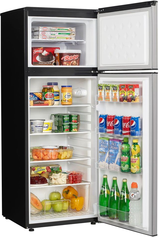 Danby® 7.3 Cu. Ft. Black/Stainless Steel Top Freezer Refrigerator 2