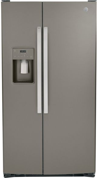 GE® 25.3 Cu. Ft. Slate Side-by-Side Refrigerator