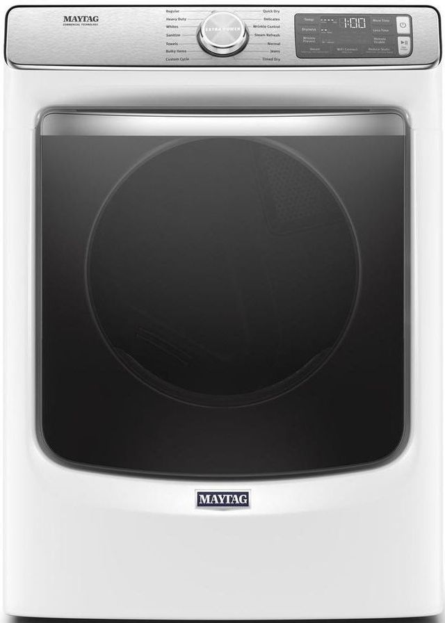 Maytag® 7.3 Cu. Ft. White Front Load Electric Dryer 0