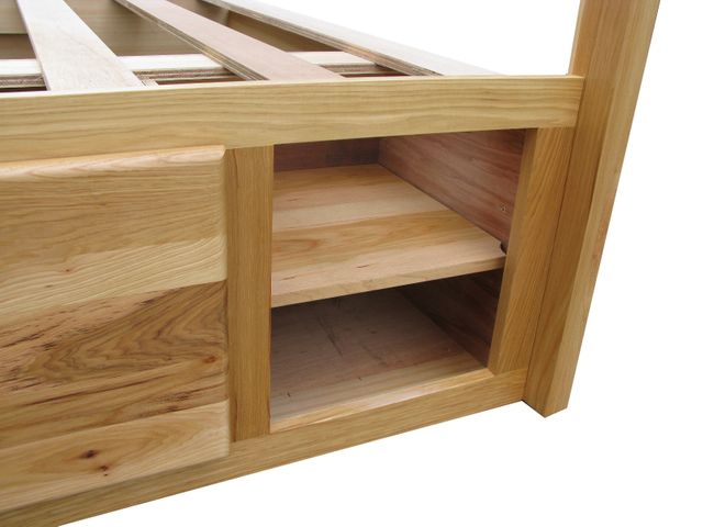 A-America® Adamstown Natural Queen Panel Storage Bed 2