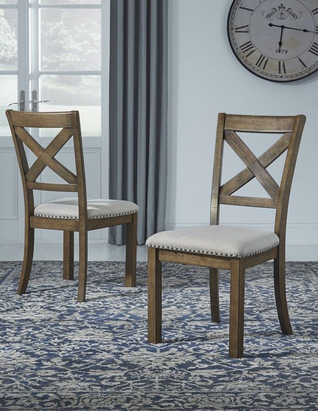 Signature Design by Ashley® Moriville Beige Dining Side Chair 4