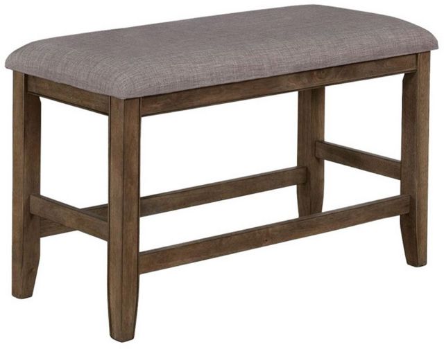 Crown Mark Manning Brown/Gray Counter Height Dining Bench-0