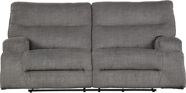 Signature Design by Ashley® Coombs Charcoal Reclining Sofa-1