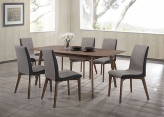 Coaster® Redbridge 5-Piece Natural Walnut Dining Table Set