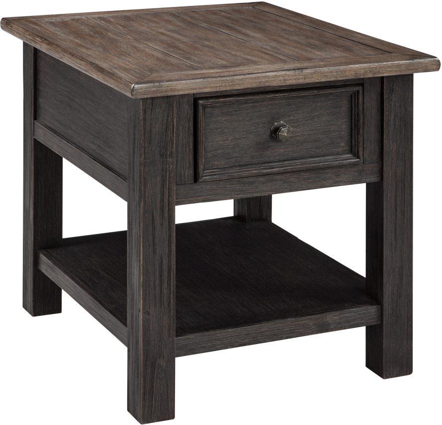 grey brown end table