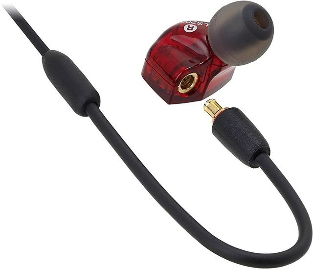 Audio-Technica® Live Sound Red In-Ear Dual Armature Driver Headphones 1