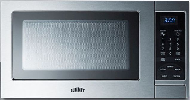 Summit® 0.9 Cu. Ft. Stainless Steel Countertop Microwave-0