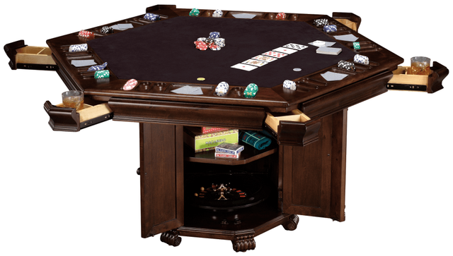 Howard Miller® Octagon Rustic Cherry Game Table 1
