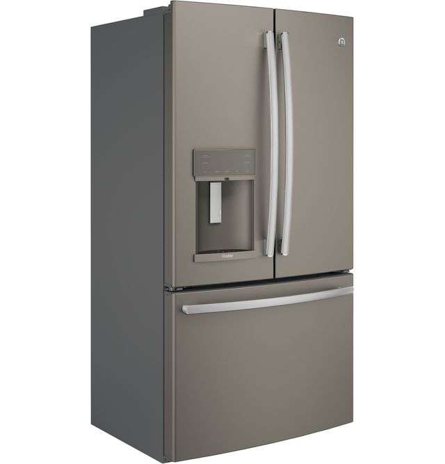 GE Profile™ 22.1 Cu. Ft. Slate Counter Depth French Door Refrigerator-1