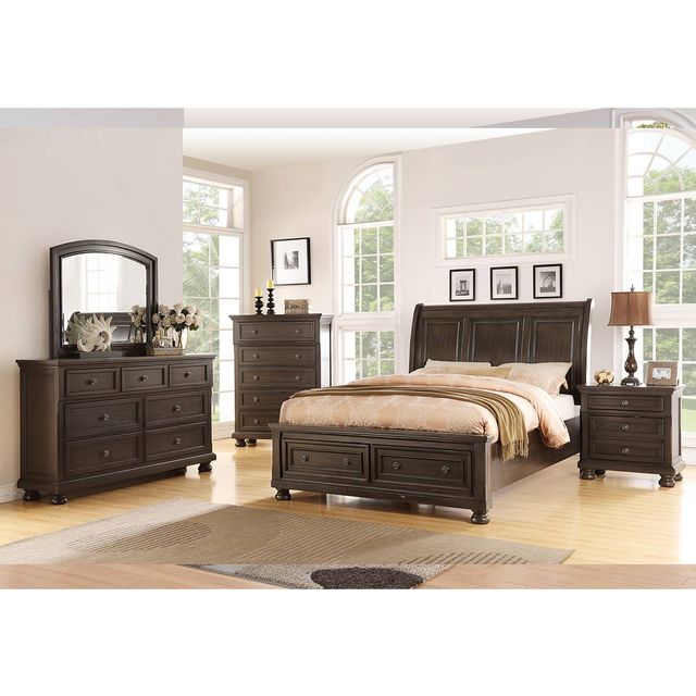 Avalon Soriah Queen Storage Bed, Dresser, Mirror & Nightstand-0