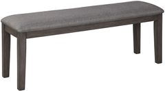 Benchcraft® Luvoni Dark Charcoal Gray Upholstered Bench