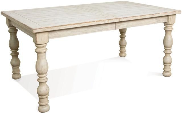 Riverside Furniture Aberdeen  Weathered Worn White Rectangular Dining Table-0