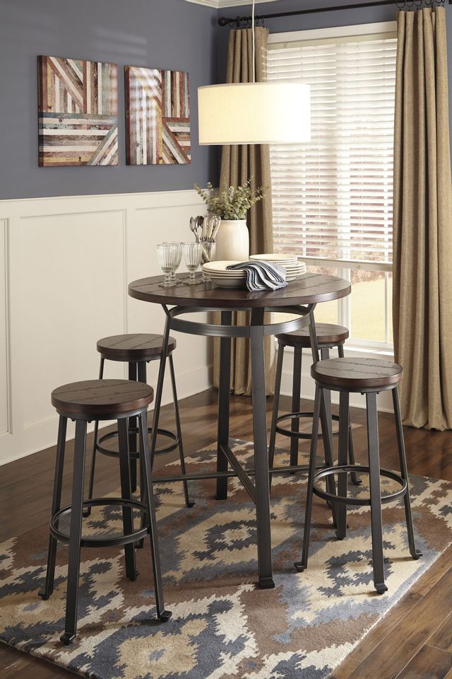 Signature Design by Ashley® Challiman Rustic Brown Bar Stool 19