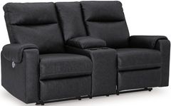Signature Design by Ashley® Axtellton Carbon Power Reclining Loveseat with Console