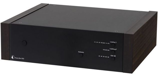 Pro-Ject Black with Eucalypthus Wood Side Panels Phono Preamplifier 0
