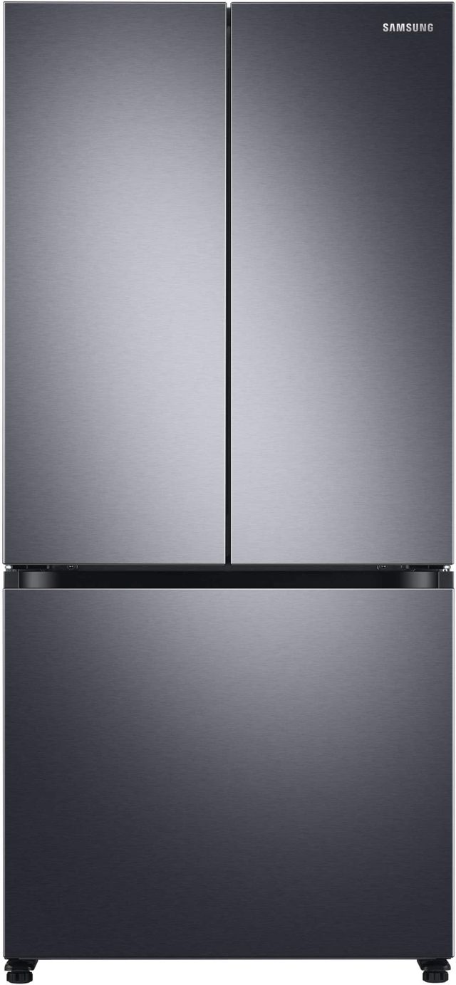 Samsung 17.5 Cu. Ft. Fingerprint Resistant Black Stainless Steel Counter Depth French Door Refrigerator-0