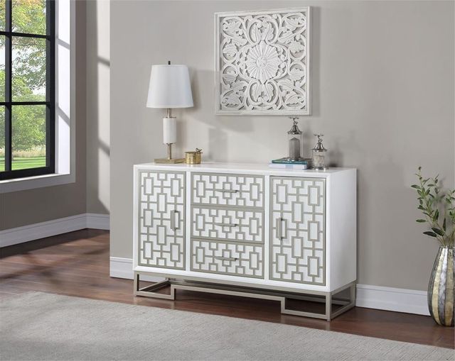 Coast2Coast Home™ Accents by Andy Stein Champagne Lights/Dreamy White Credenza-4