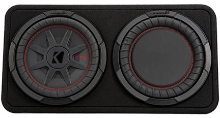 Kicker® CompRT 10" Black Car Speaker Loaded Enclosure