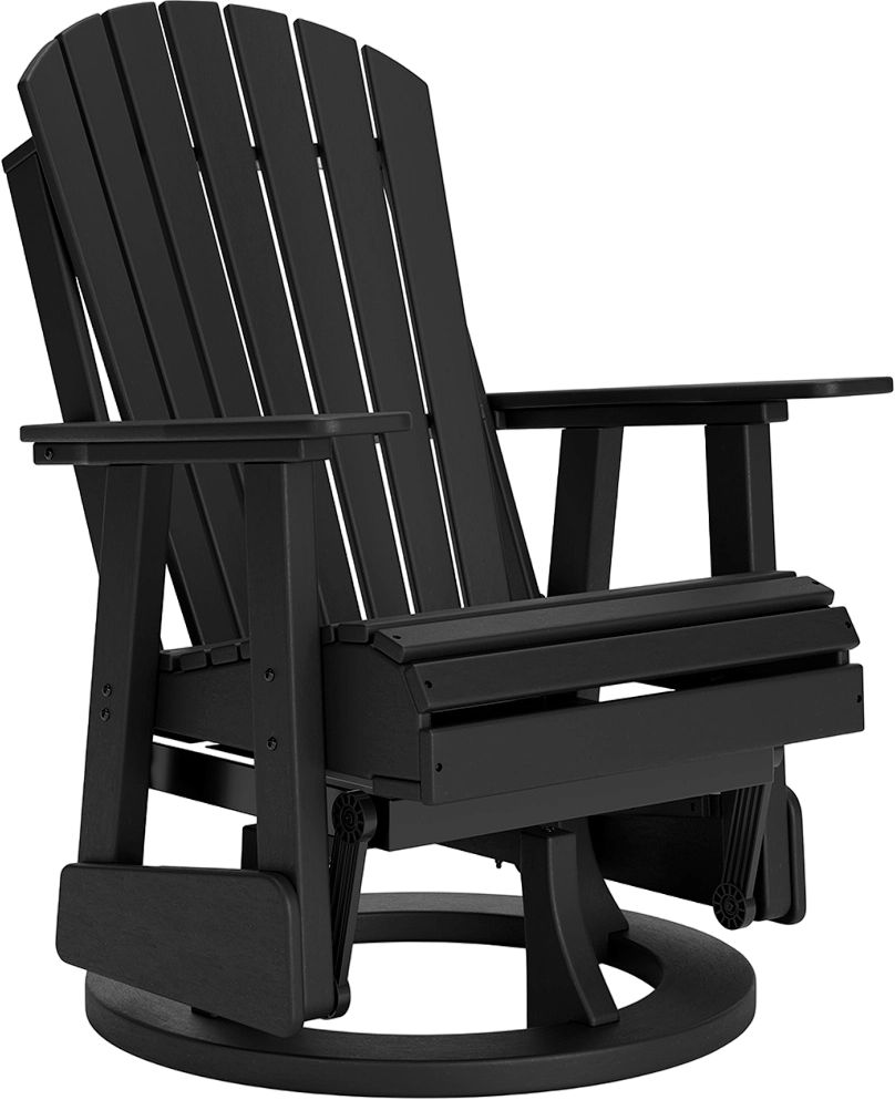 Black glider outlet chair