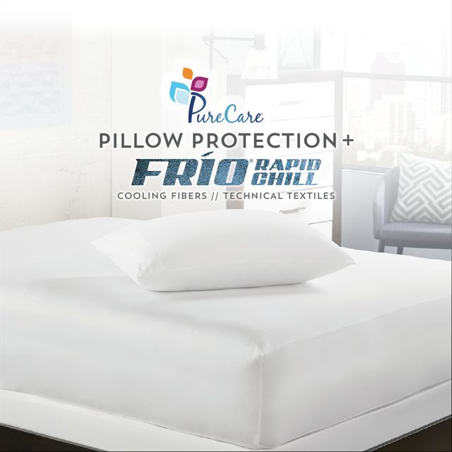 PureCare® FRIO® Queen White Pillow Protector 1