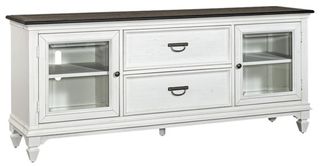 Liberty Furniture Allyson Park Charcoal/Wirebrushed White Entertainment TV Stand