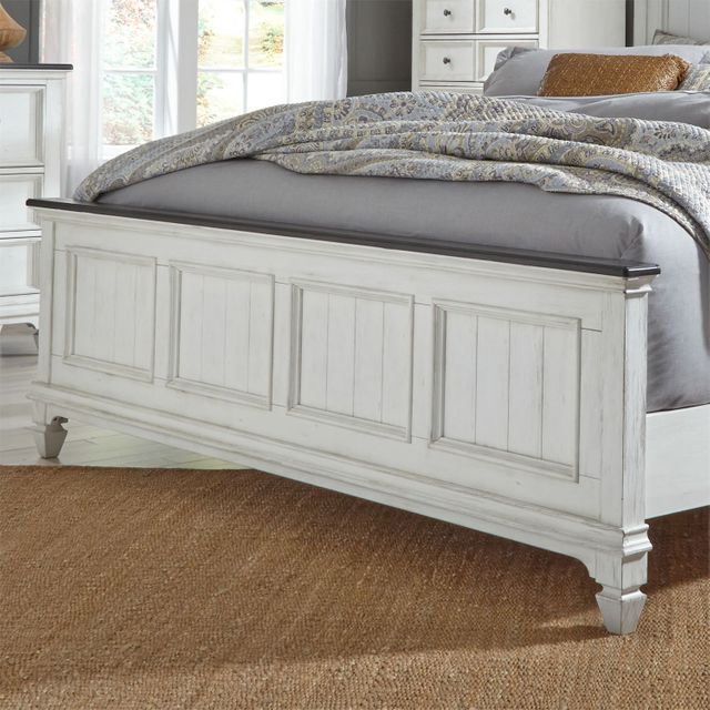 Liberty Furniture Allyson Park Wire Brushed White King Panel Footboard 2