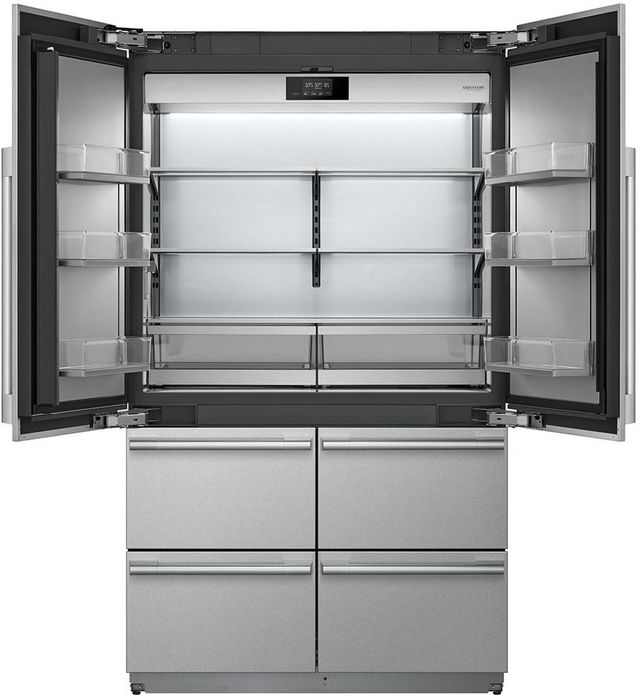 Signature Kitchen Suite 24.6 Cu. Ft. Panel Ready Built-In Counter Depth French Door Refrigerator -1
