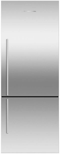 Fisher & Paykel 13.5 Cu. Ft. Counter Depth Bottom Freezer Refrigerator-EZKleen Stainless Steel-RF135BDRX4 N