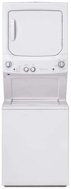 Crosley® 9.7 Cu. Ft. White Stack Laundry-XUD27ESSMWW