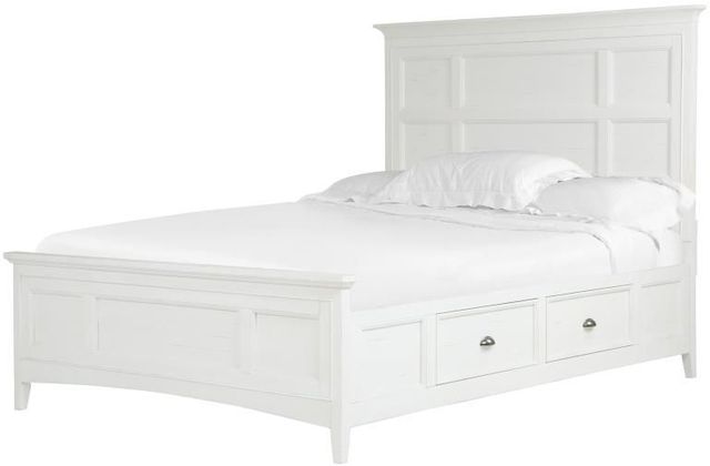 Magnussen® Home Heron Cove Chalk White 3pc Queen Panel Storage Bedroom ...