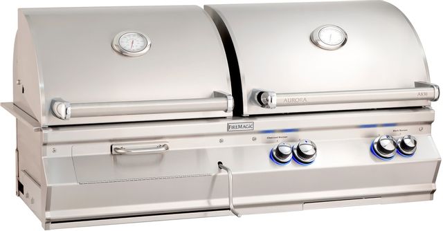 Fire Magic® Aurora A830i 46" Stainless Steel Gas/Charcoal Combo Built-In Grill