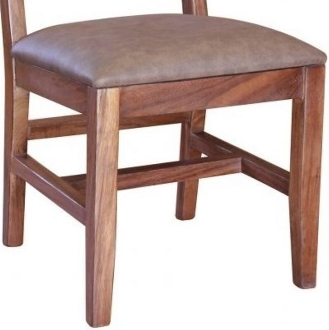 International Furniture Direct Parota Brown 2-Piece Dining Side Chair Set-1