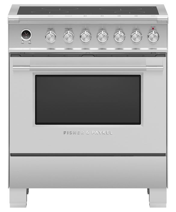 Fisher & Paykel Series 9 30" Stainless Steel Freestanding Induction Range 0