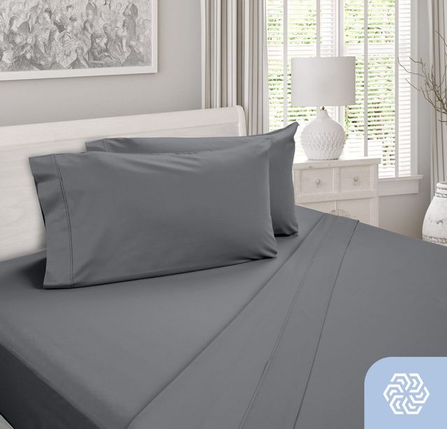 DreamFit® DreamCool™ Egyptian Cotton Gray King Sheet Set 2