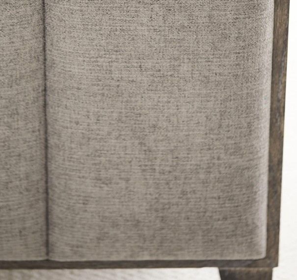 Bernhardt Linea Cerused Charcoal Upholstered Queen Panel Bed 2