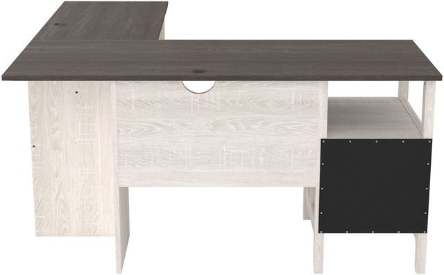 Signature Design by Ashley® Dorrinson 2-Piece Two-tone Home Office Desk 3