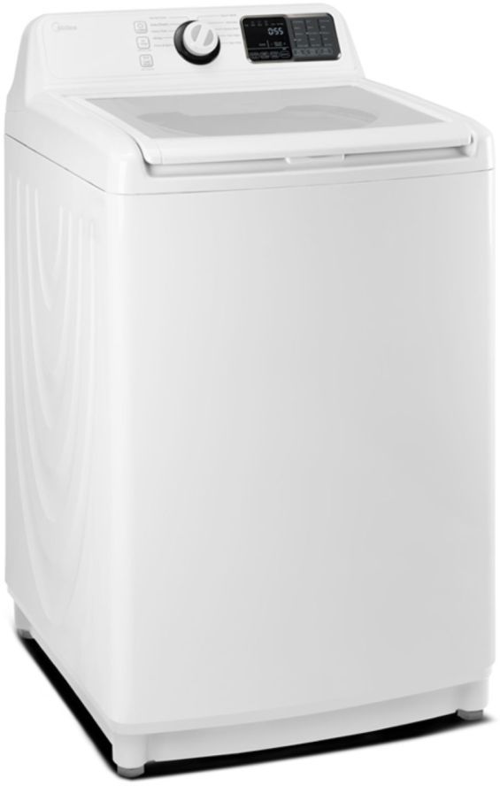 Midea® 4.5 Cu. Ft. Top Load Washer & 7.5 Cu. Ft. Gas Dryer White Laundry Pair 3