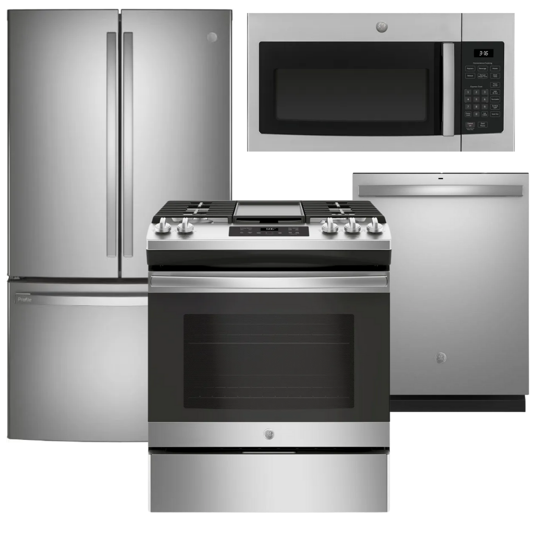 GE 4 Piece Stainless Steel Kitchen Appliance Package GEKITPWE23KYNFS   3b182561 00c8 44e6 84b0 C230983aec6b 