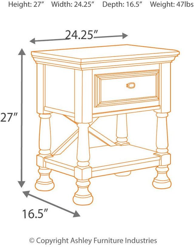 Signature Design by Ashley® Kaslyn White Nightstand 2