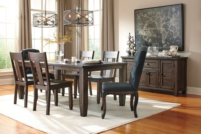 Signature Design by Ashley® Tamilo Dark Brown Dining Upholstered Side Chair 4