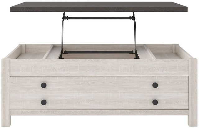 Signature Design by Ashley® Dorrinson Two-tone Rectangular Lift Top Coffee Table 5