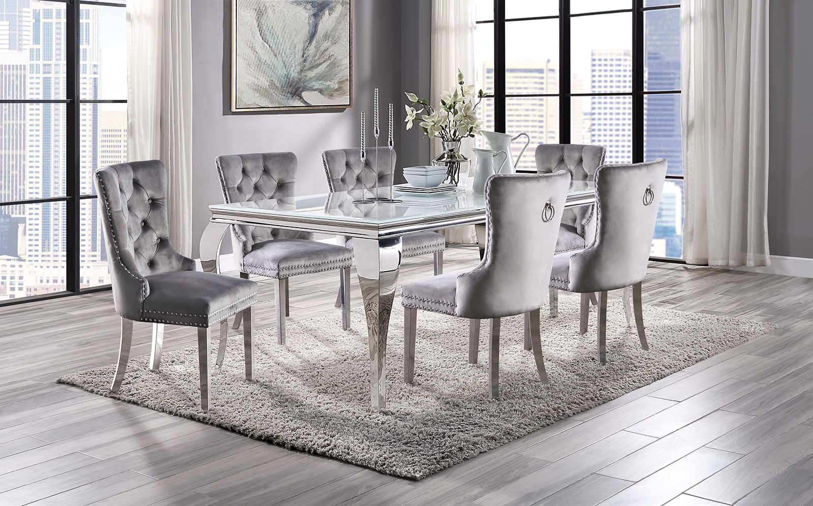 monroe 7 piece dining set